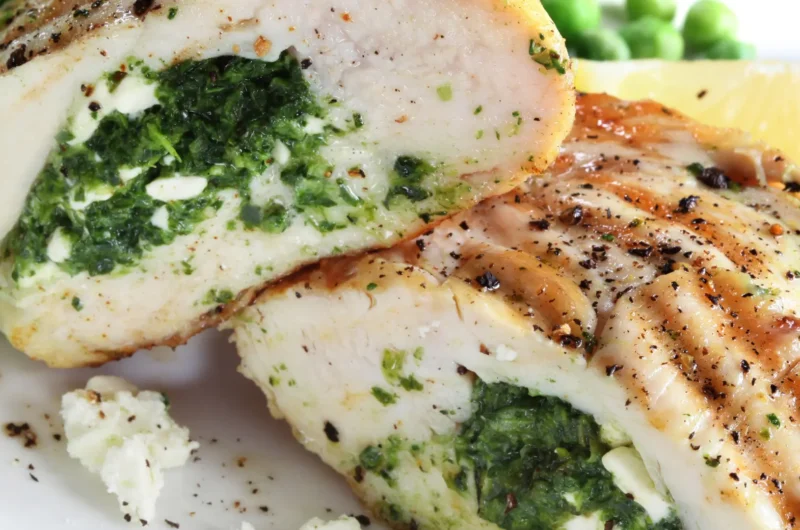 Keto Creamy Spinach Stuffed Chicken Breast